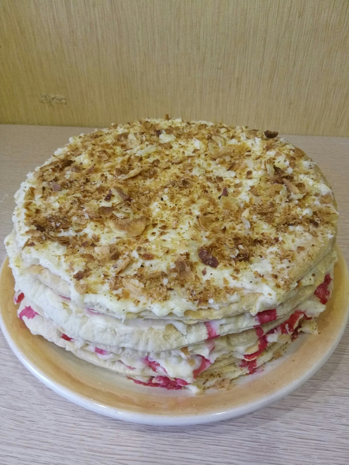 Наполеон со свежими фруктами по рецепту @oblomoff... или 3 часа *бли