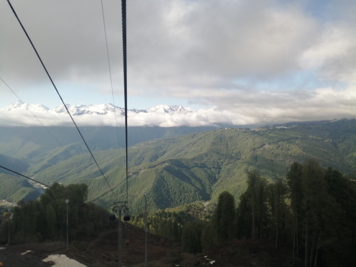 Sochi today - My, Sochi, Alpika, The mountains, Cable car, Longpost