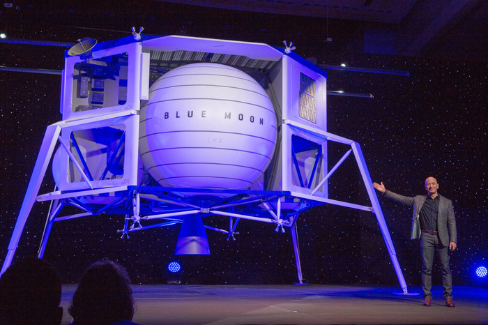 Jeff Bezos presented the project of the lunar lander - Space, Blue origin, Jeff Bezos, moon, Spacecraft, Cosmonautics, Lunar program, Video, Longpost