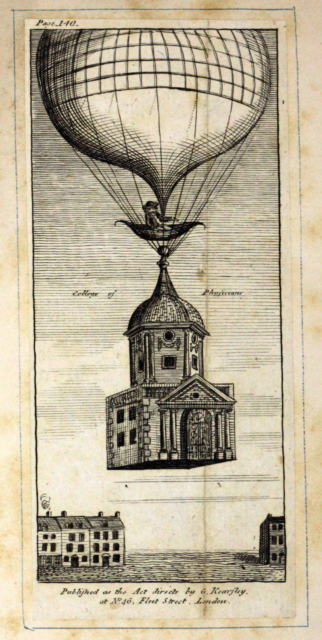 Flying houses in the future - Aviation, House, Balloon, 18 century