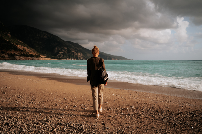 Sound of the sea - My, The photo, Sony A7, Tamron 28-75 f28, Turkey, Beautiful girl, Fethiye, Mediterranean Sea, Beach