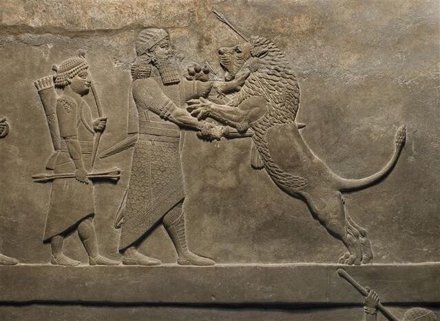 Assyria. - Story, Hunting, a lion, Assyria, Ancient world, Cruelty, Morals, Longpost