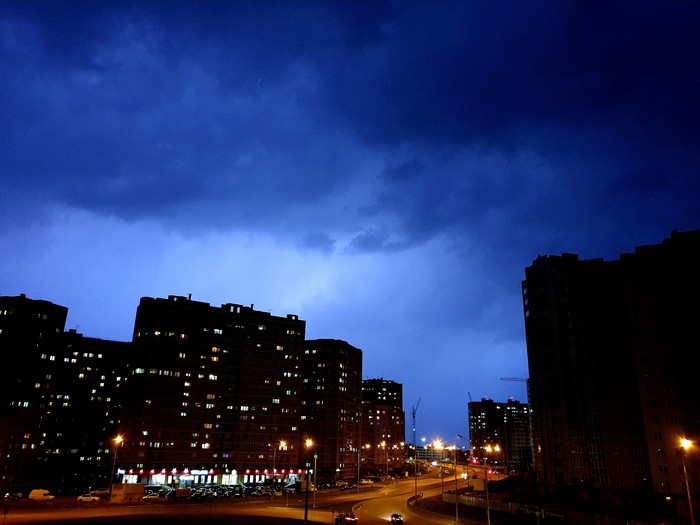 Strange lightning. - My, Thunderstorm, The photo, Nature, Element, GIF