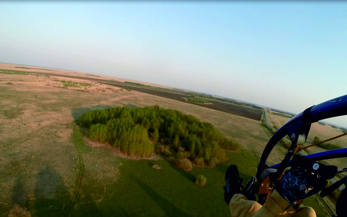 Paragliding. - My, Paragliding, Flight, Bird's-eye, Motorized paraglider, Longpost, View from above