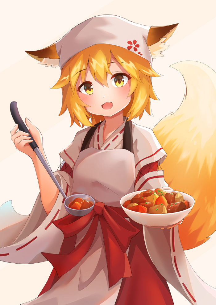 Сэнко - Anime Art, Аниме, Senko-San, Sewayaki Kitsune No Senko-san, Shirokun0824, Loli, Dobucu