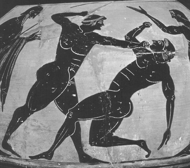 Olympic fighters on ancient Greek vases. - Story, Archeology, Sport, Ancient Greece, Longpost, Pankration