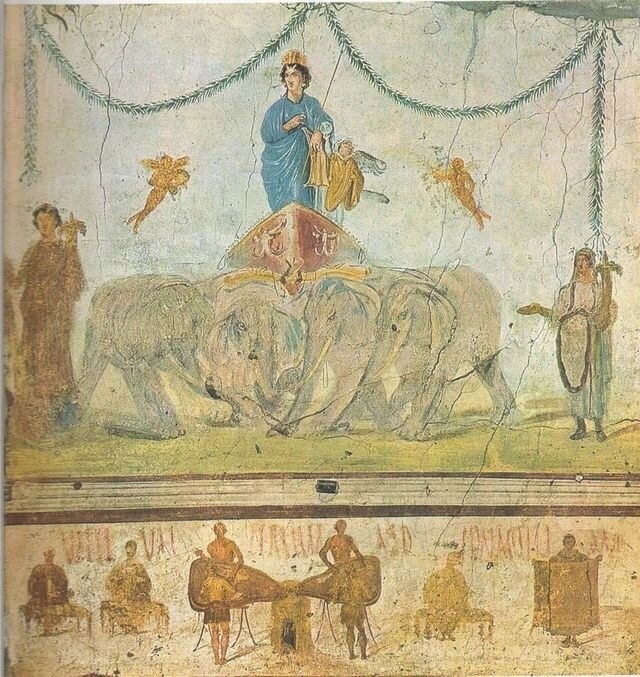 Walls in the villas of Pompeii. - Pompeii, Villa, , Painting, Art, Story, Longpost, Wall painting