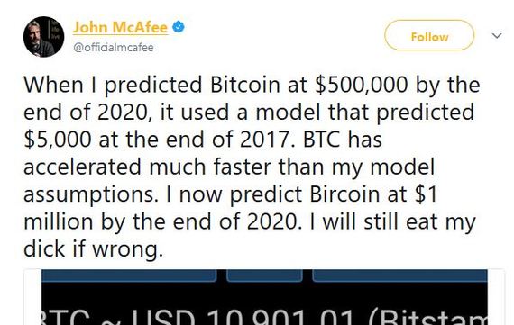 Will John McAfee eat his dick? - My, John McAfee, , Cryptocurrency, Bitcoins, Longpost