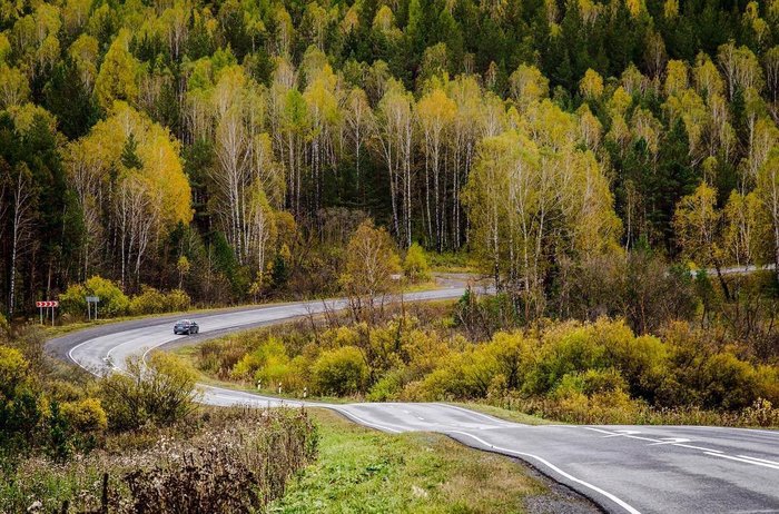 The road runs away into the distance - Southern Urals, Satka, Chelyabinsk region, Berdyaush, The photo, Nature, Road, Landscape