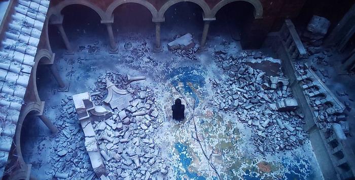 In the final episode, Tyrion walks through the rubble in the map room. - Game of Thrones, Game of Thrones season 8, Spoiler, Benioff and Weiss