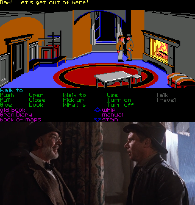 Indiana Jones and the Last Crusade: The Graphic Adventure. Часть 2. - Моё, 1989, Прохождение, Индиана Джонс, Lucasfilm Games, Игры для DOS, Квест, Компьютерные игры, Ретро-Игры, Длиннопост