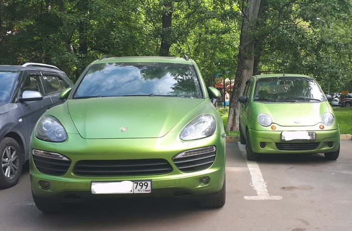 Mom and baby - My, Auto, Porsche, Daewoo matiz