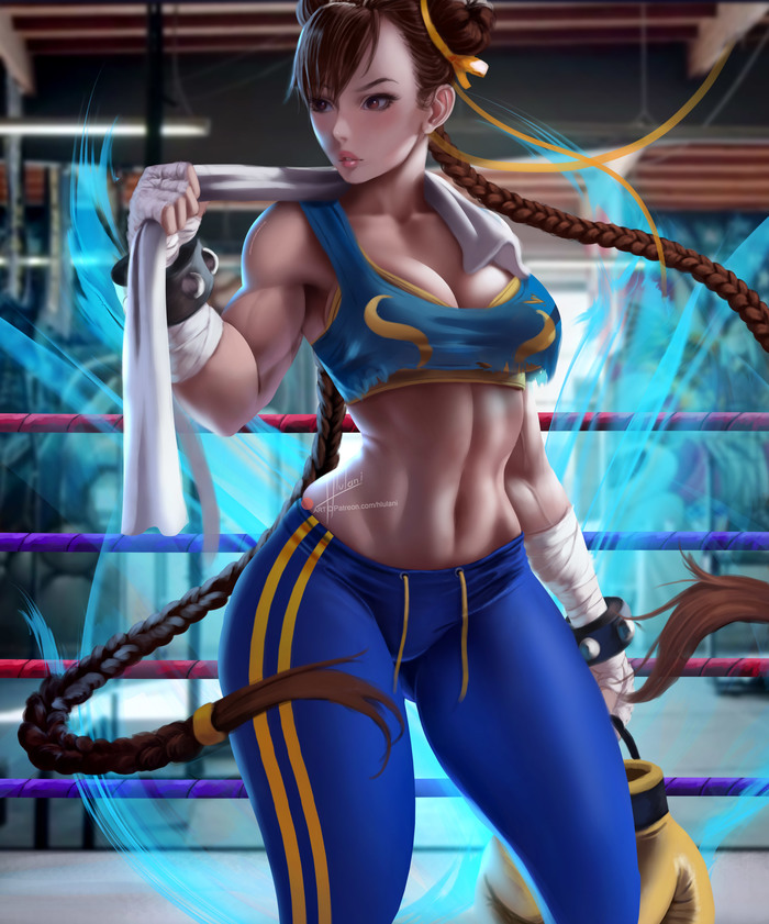 Chun-Li - Hlulani, Арт, Крепкая девушка, Street Fighter, Chun-Li