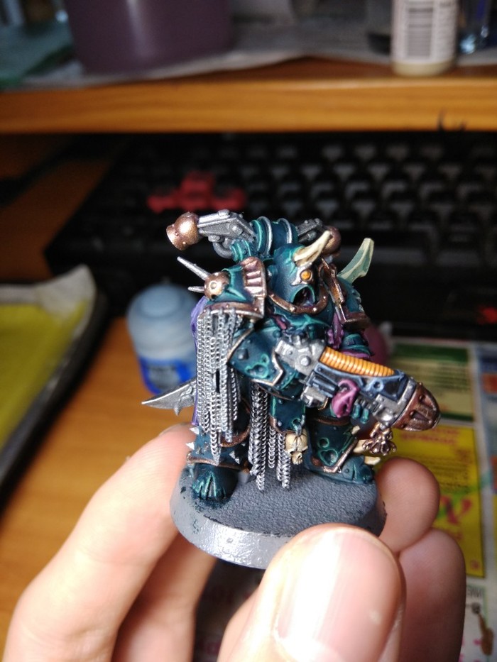My attempts at painting miniatures. Long Post - Wh miniatures, My, Longpost, Death guard, Warhammer 40k, Painting miniatures