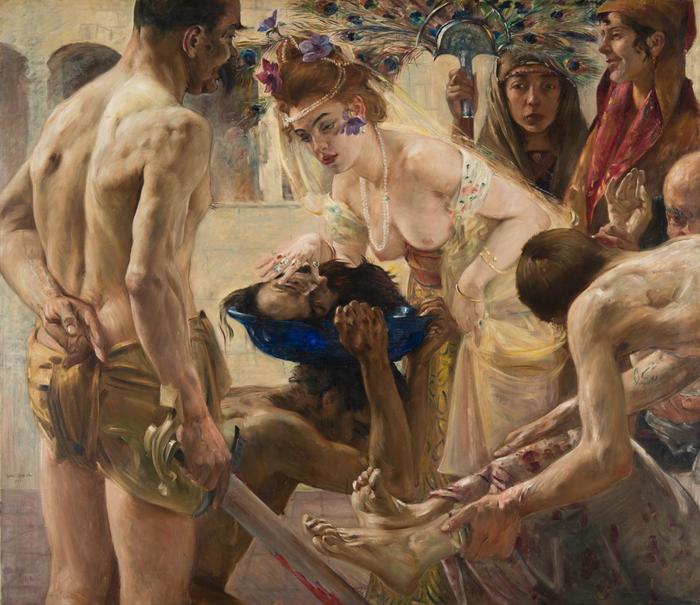 Lovis Corinth Salome 1900 - NSFW, My, Painting, Painting, Art, Salome, Wilde, Longpost, Reflections, Thoughts