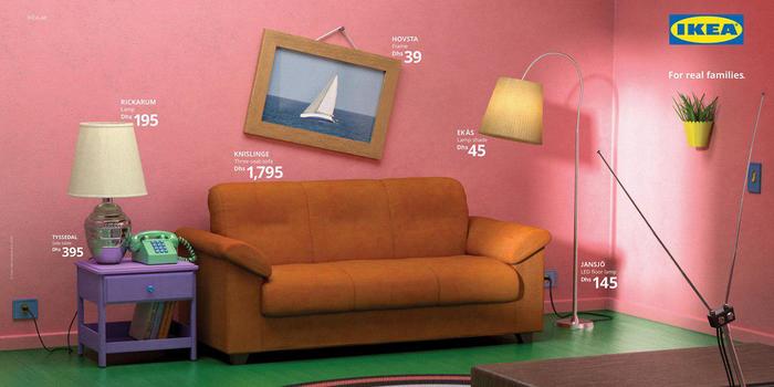 IKEA used its furniture to create living rooms from The Simpsons, Friends and Stranger Things - IKEA, The Simpsons, TV series Friends, Very strange things, Furniture, Interior, TV series Stranger Things