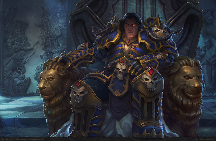 Chronicles Of Future Past (Battle for Azeroth). - Art, Fan art, Images, Warrior, Throne, Concept Art, Wow, World of warcraft
