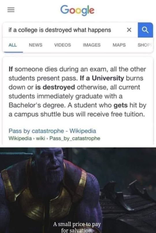 If the College is Destroyed, What Happens - College, Destruction, Exam, Bachelor, City's legends, Thanos