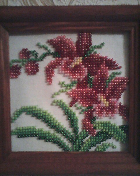 Hobby - My, Beadwork, Flowers, Longpost