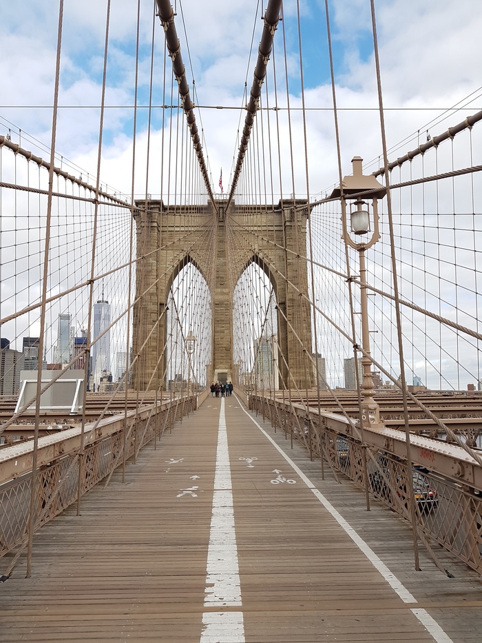 The Brooklyn Bridge - My, The photo, New York, The Brooklyn Bridge