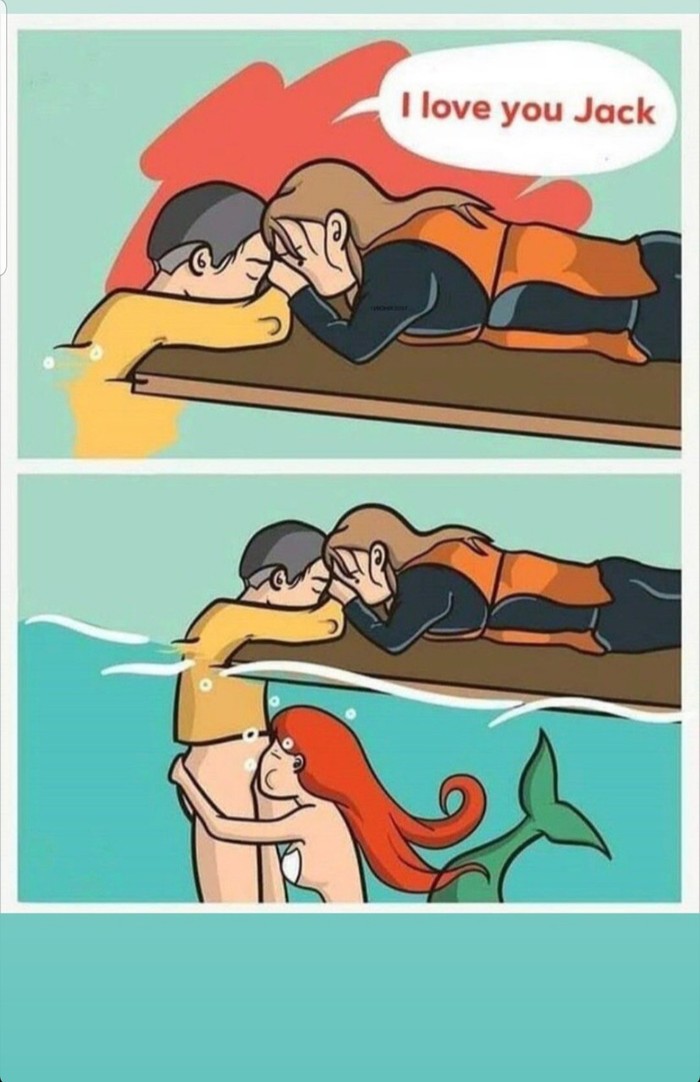 Titanic. That's what it really is) - mermaid power, Humor, How really, TRUE, It happens, Love, Titanic, My, NSFW