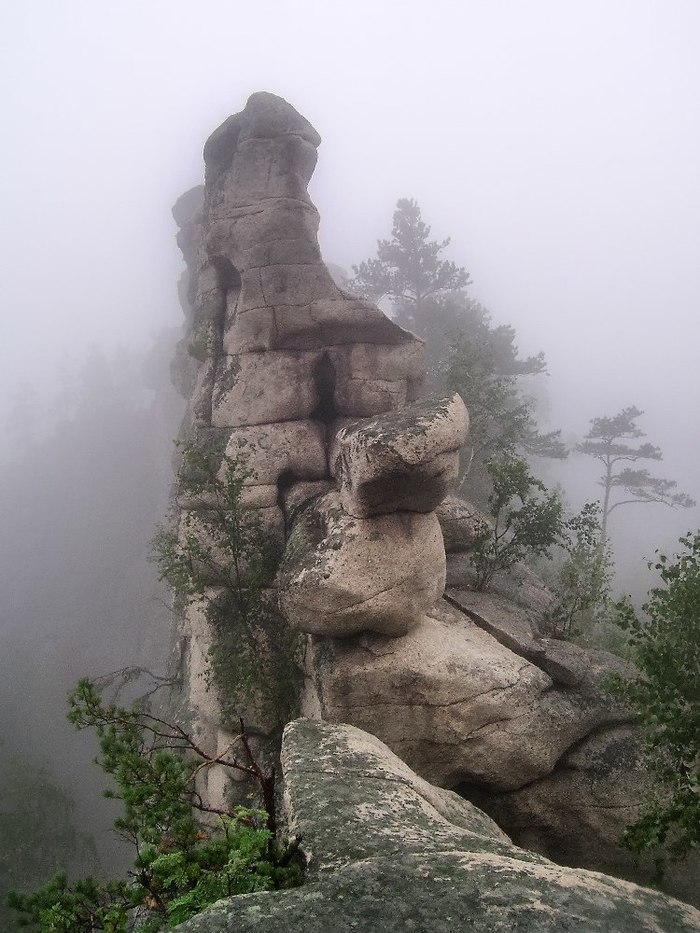 Morning on the Arakul Shikhan. Chelyabinsk region - Southern Urals, Chelyabinsk region, Arakul Shikhan, The mountains, Tourism, The photo, Nature, Fog