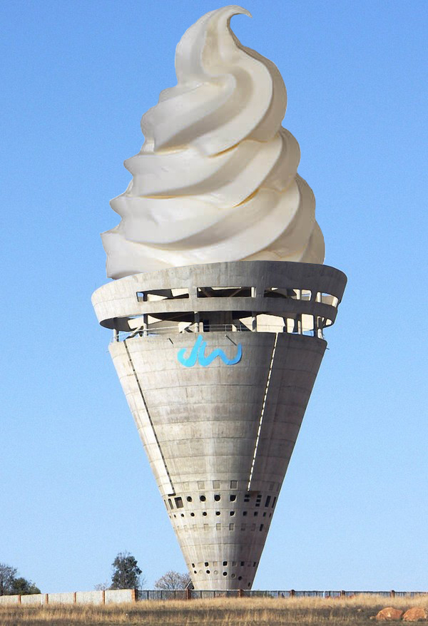 Ice cream - My, Architecture, Photoshop master, Ice cream