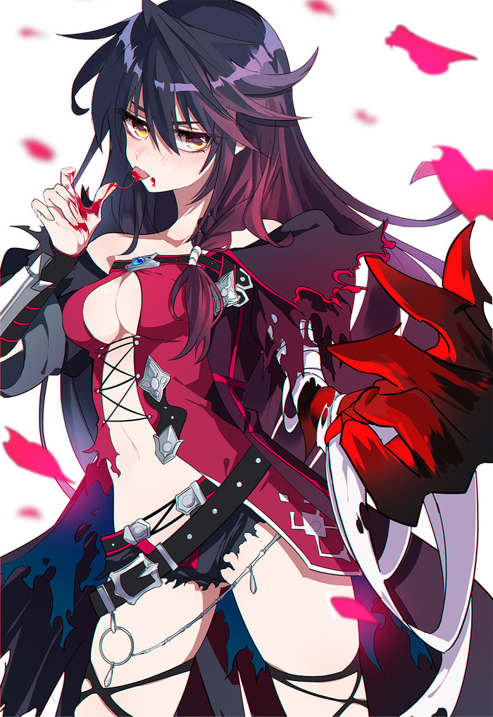 Devourer - Anime art, Anime, Not anime, Games, Tales of Berseria, Velvet Crowe, Blood