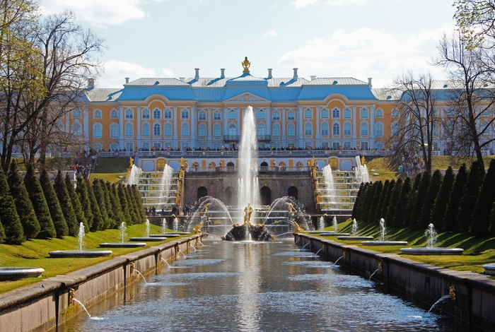 Peterhof, fountains, lower park. Spring 2019 - My, Peterhof, Fountain, Lower Park, The photo, 2019