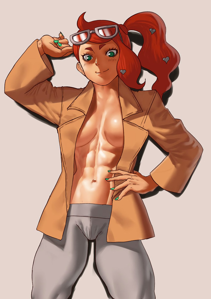 Sonia - NSFW, Cessa Lafaliqa, Art, Strong girl, Pokemon, Sonia, Girls, Anime, Anime art