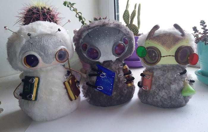 funny trinity - My, Toys, Moth, Spider, Snail, Polymer clay, Needlework without process