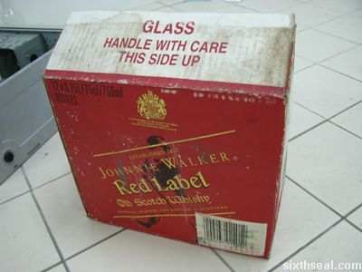 Now you need to specify which Red Label box - My, Red label, Box, Alcohol, Unusual names