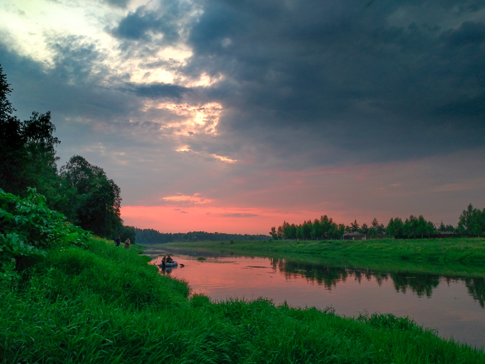 Moscow river. - My, Moscow River, Sunset, After a thunderstorm, Thunderstorm