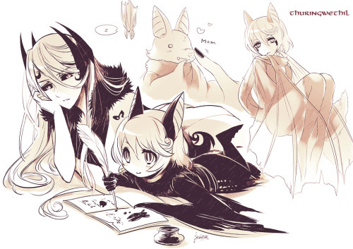 Лорд Саурон (слева) и Тхурингвэтиль