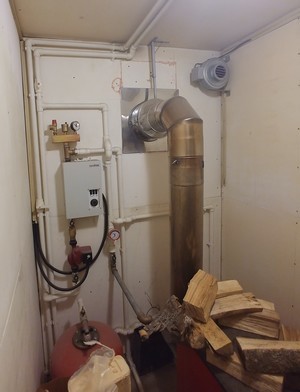 Question about the pipe from the heating boiler - My, Home construction, Boiler, Pipe, Thrust, Heating, Longpost