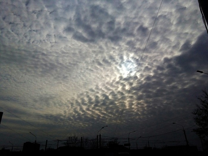 Spindrift clouds - My, Clouds, beauty, Minsk, Sky