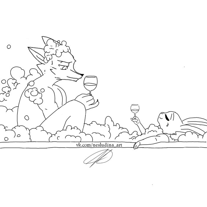 Что ещё нужно для отдыха вместе, правда в одной ванной может быть немного тесно.