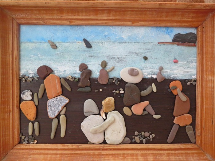 life of stones - My, Beach, Pebbles, Painting, Beginner artist, Junior Academy of Artists, Longpost