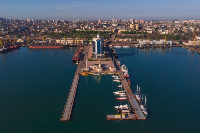 Odessa Sea Port - My, Odessa, Drone, , dawn, Lighthouse, Longpost, The photo, Marine Station