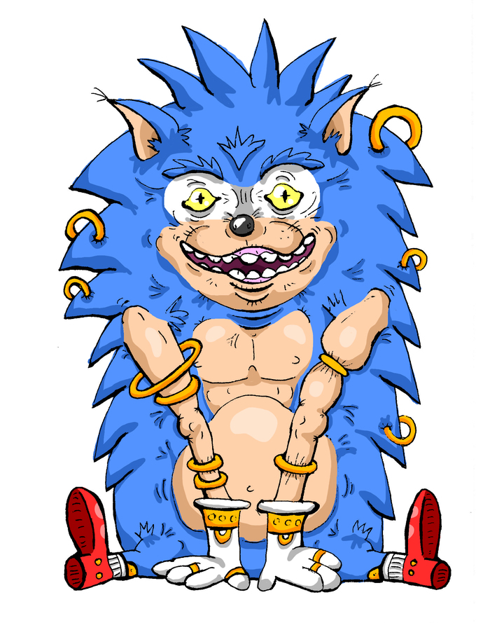 Sonic the super hedgehog - My, Sonic the hedgehog, Sonic in film, Cartoon, Horor karfohus