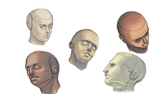 Drawings - Head transplant, Photoshop, Drawing, My