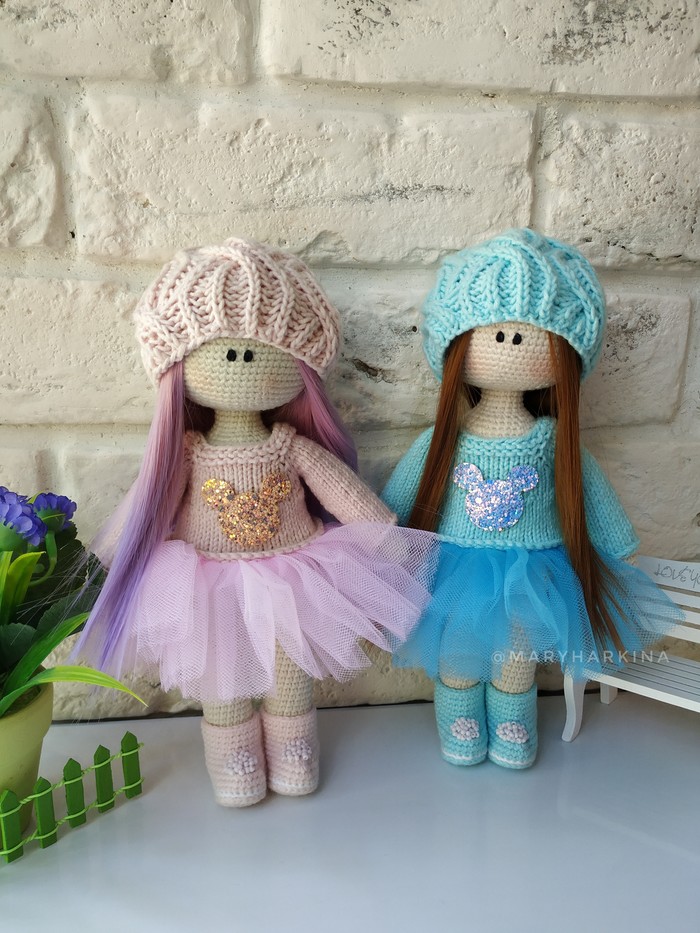 Handmade dolls - My, Doll, Crochet, Video, Longpost