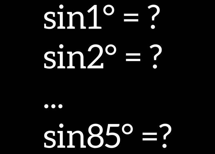 How to find the sine of any integer angle - My, Higher mathematics, No rating, Trigonometry, Entertaining math, Applied mathematics, Video, Longpost