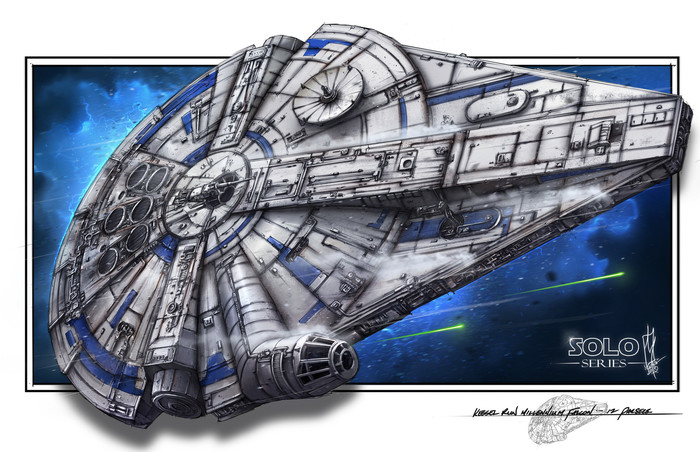 12 Parsecs. - Art, Fan art, Millennium falcon, Star Wars, 