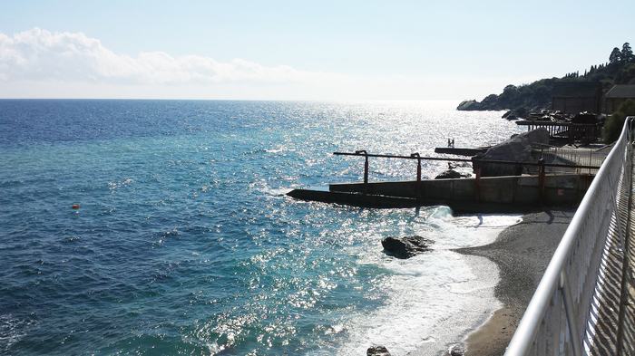 Beautiful Crimean coast - My, Crimea, Sea, Coast, Landscape, Horizon, The photo, , Photographer