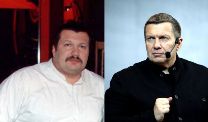 Владимир Соловьев в начале карьеры и сейчас.