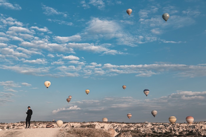 Cappadocia at dawn - My, Balloon, The photo, Cappadocia