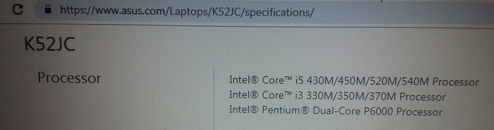 Помогите подобрать процессор Ноутбук, Процессор, Asus, Intel core i5