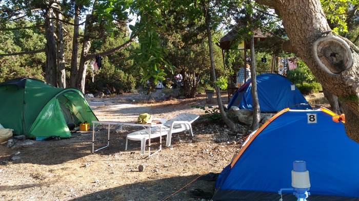 Comfortable rest in the Crimea with a tent and without a car. - My, Crimea, Camping, Tent, Simeiz, Feodosia, Alupka, Yalta, Video, Longpost, The city of Sudak