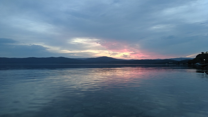 Sunset on Lake Turgoyak - Chelyabinsk region, My, The photo, Turgoyak, Miass